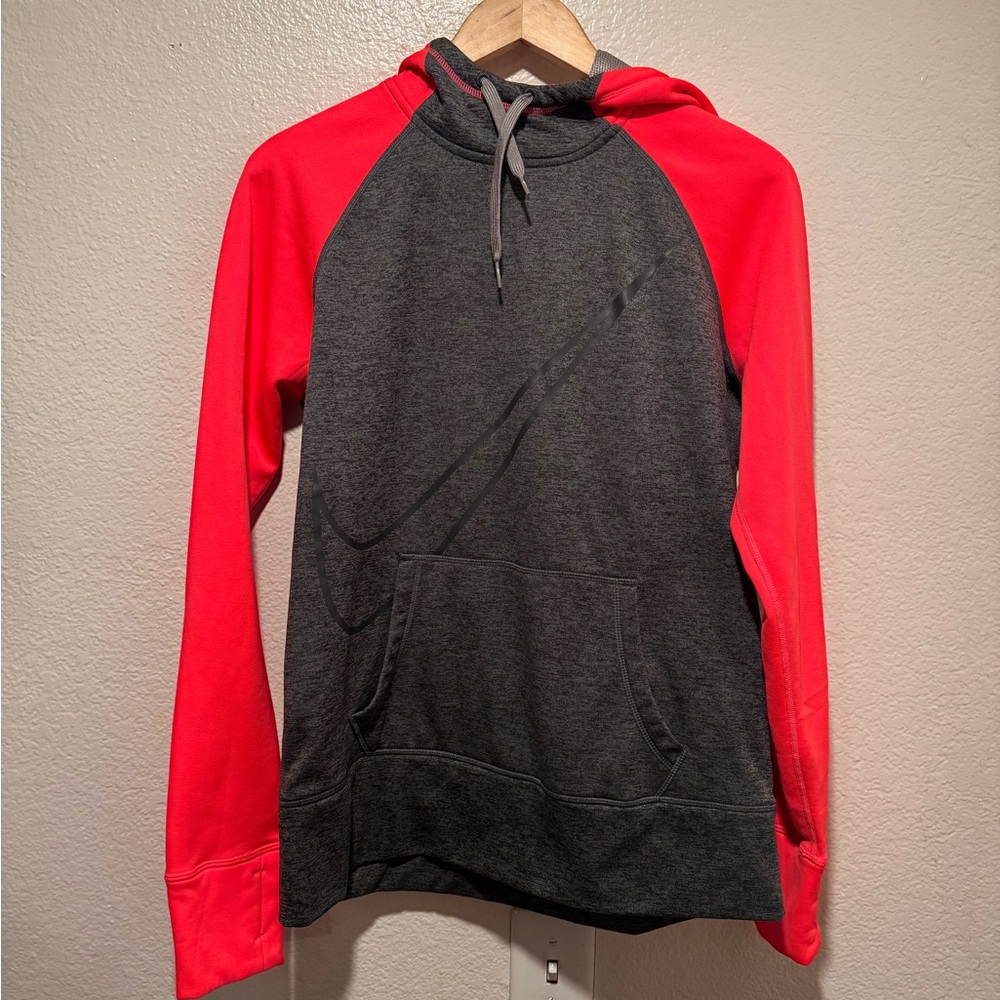 Nike Gray and hot pink Athletic Hoodie